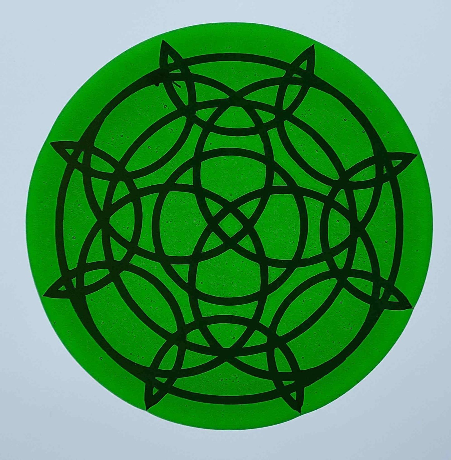 6" Green Decorative Plate