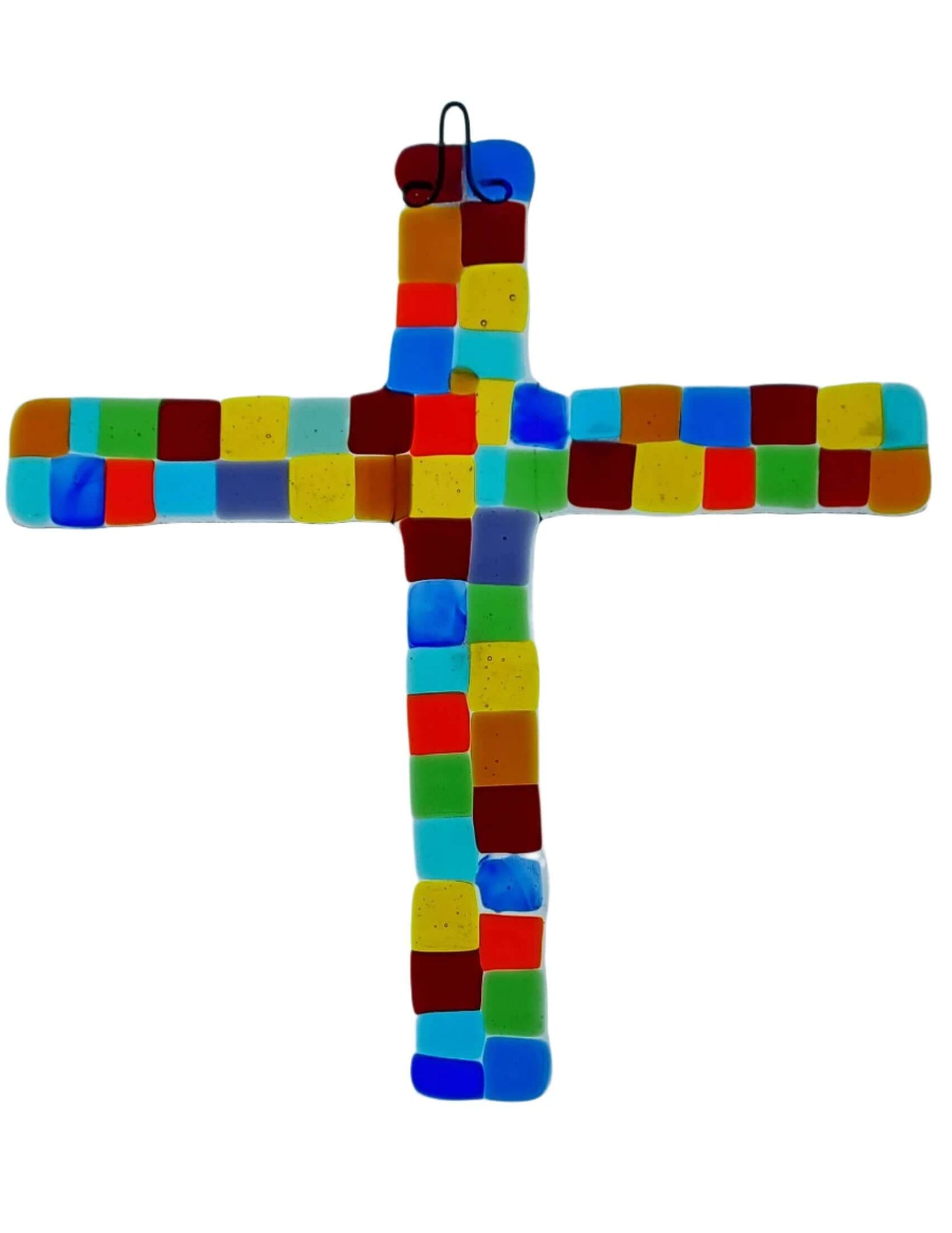 Colorful mosaic cross