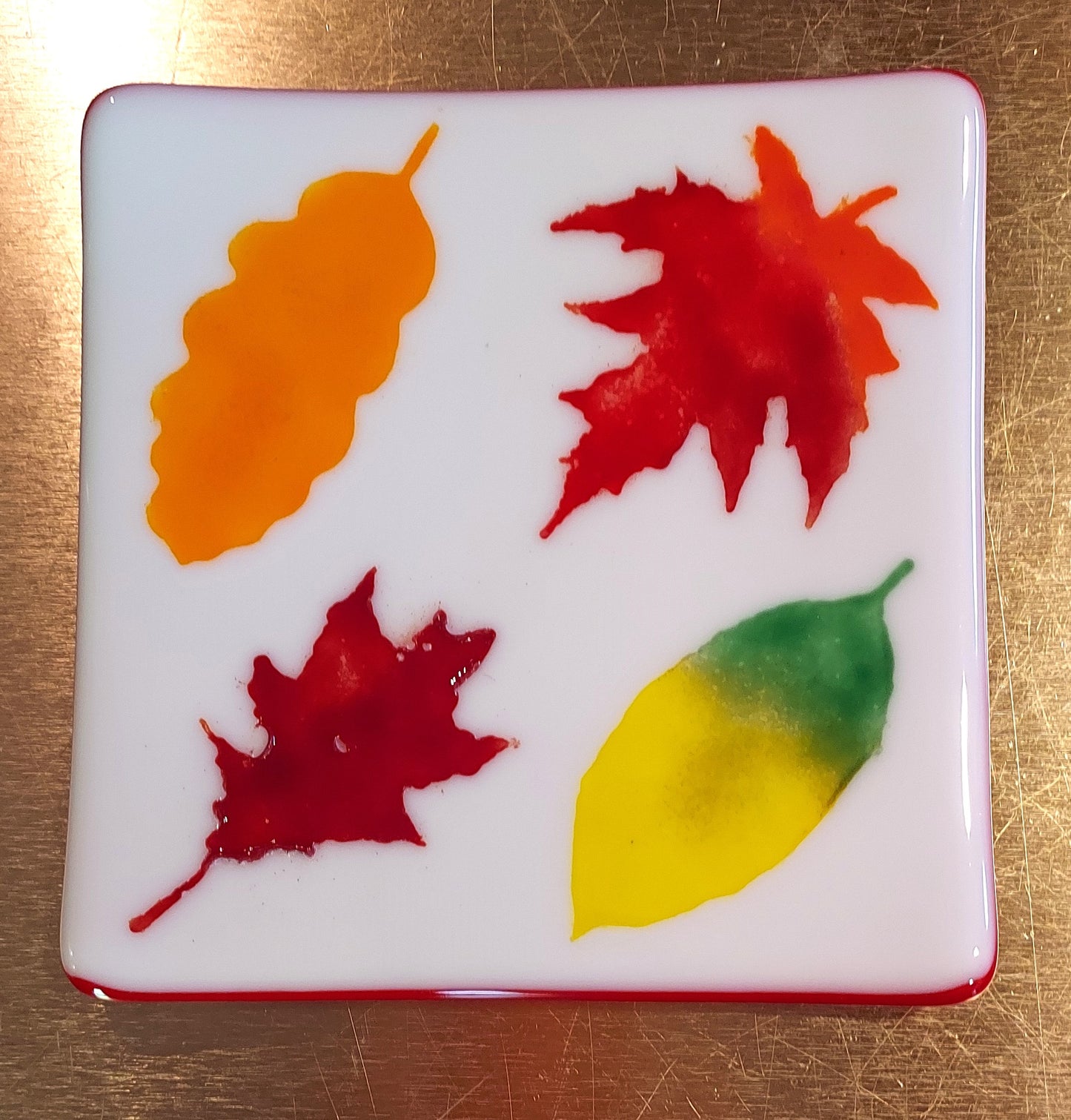 Decorative autumn plate