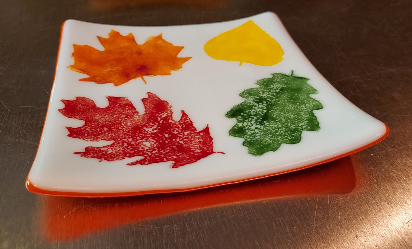 Decorative autumn plate