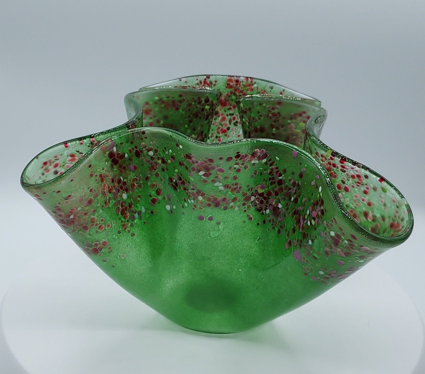 Green Handkerchief Vase