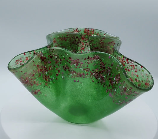Green Handkerchief Vase