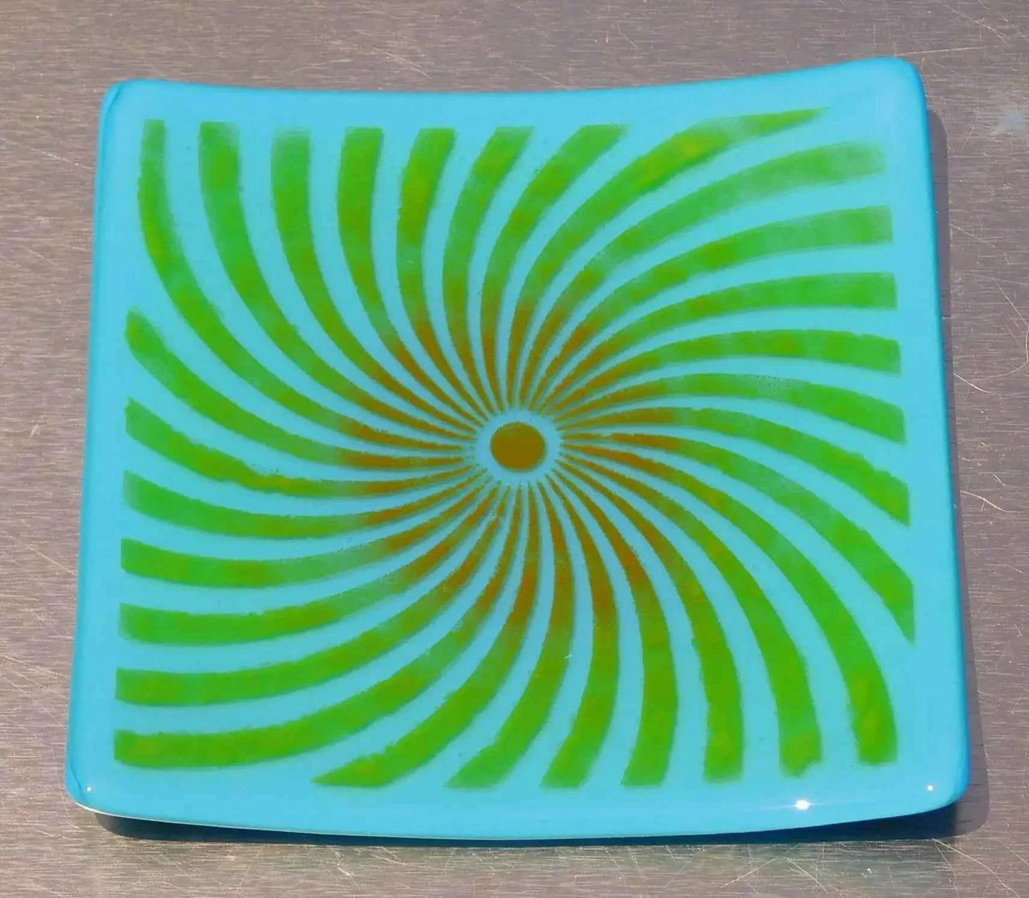 Decorative plate top view